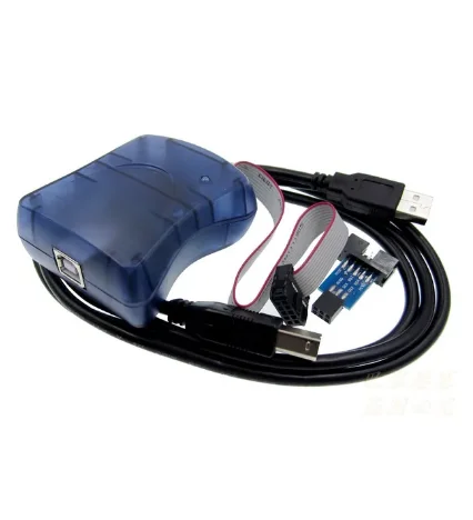 1PCS AVRISP Atmel STK500 AVR programmer USB Atmaga Attiny + 6 Pin Adapter Board USB AVRISP mkII XPII 6PIN