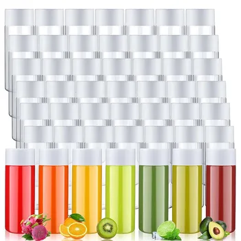 Plastikowe butelki na sok Butelki sensoryczne Puste 10 uncji przezroczyste butelki Butelki na wodę z nakrętkami Butelki smoothie Rzemiosło sensoryczne