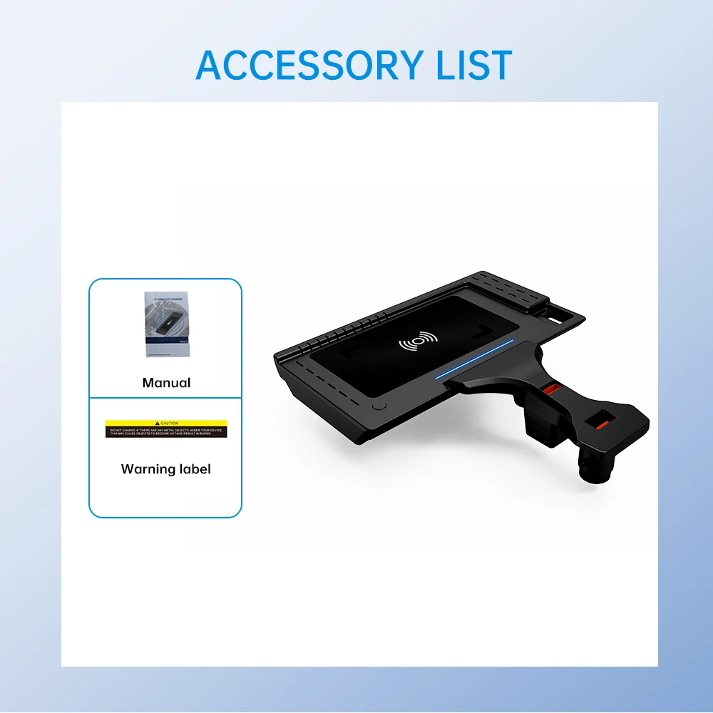 Wireless Charger Phone Fast Charging Pad LHD Interior Exterior Car Accessories For BMW X3X4 2018 2019 2020 2021 2022 2023 LHD