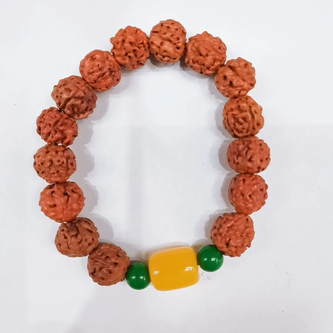 Nature Vajra Bodhi Rudraksha Bracelets Men Meditation Mala Bead Bracelets for Women Jewelry New Prayer Tibetan Buddhism Bracelet