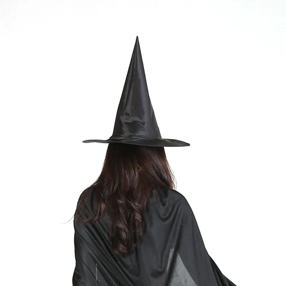 

6 Pcs Wizard Hat Steeple Witch Halloween Party Stuff Hooey Hats Decorations Has Black Cap Props Accessories Wicker