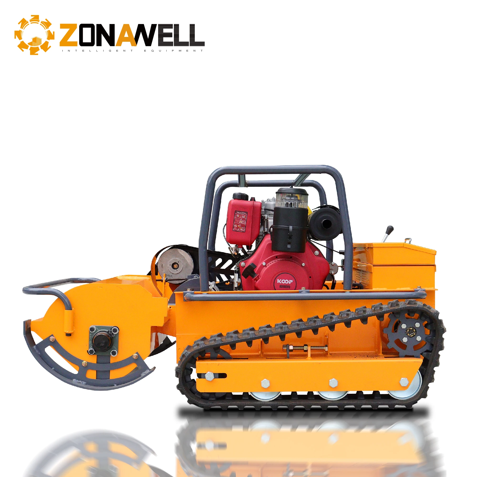 

Мощная дизельная газонокосилка с дистанционным управлением: 500–1200 мм, сертифицирован CE и EPA, вездеходные сельскохозяйственные резиновые шины