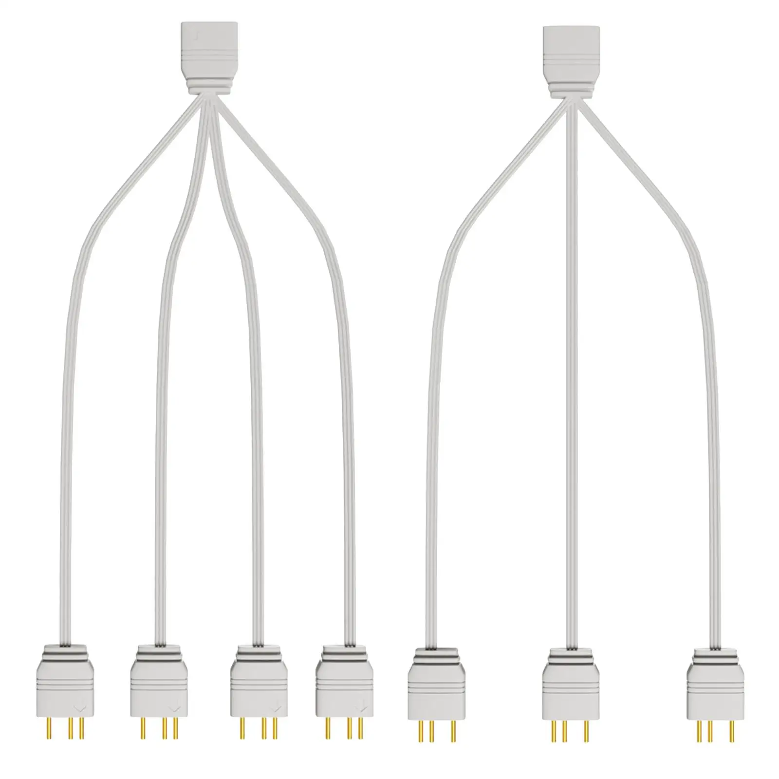 Argb Splitter 5V 3-poliges Chassis-Speicher-Stromkabel für PC-Desktop-Lüfter