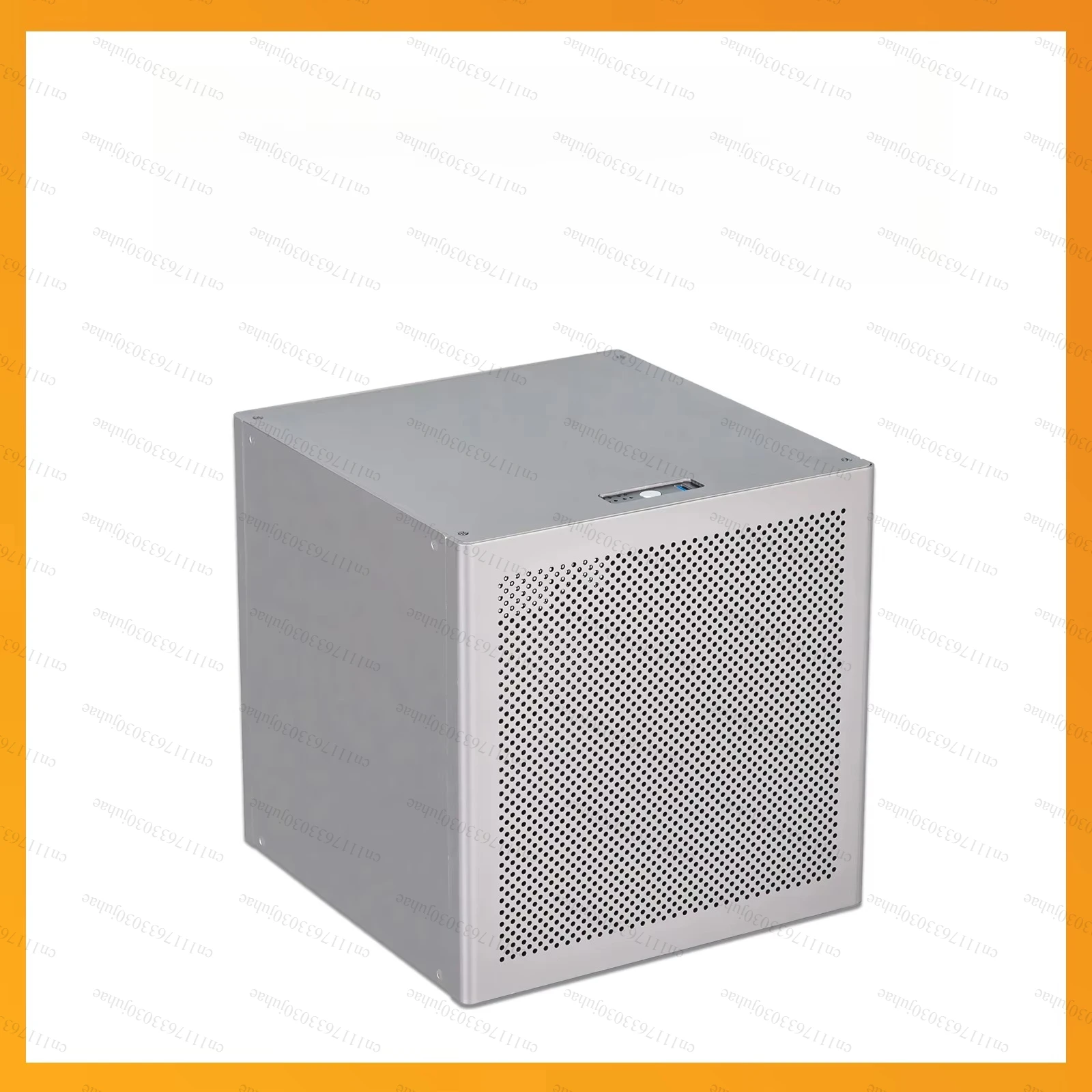 6-seat NAS chassis with 2mm anodized aluminum material MATX motherboard and ATX power supply