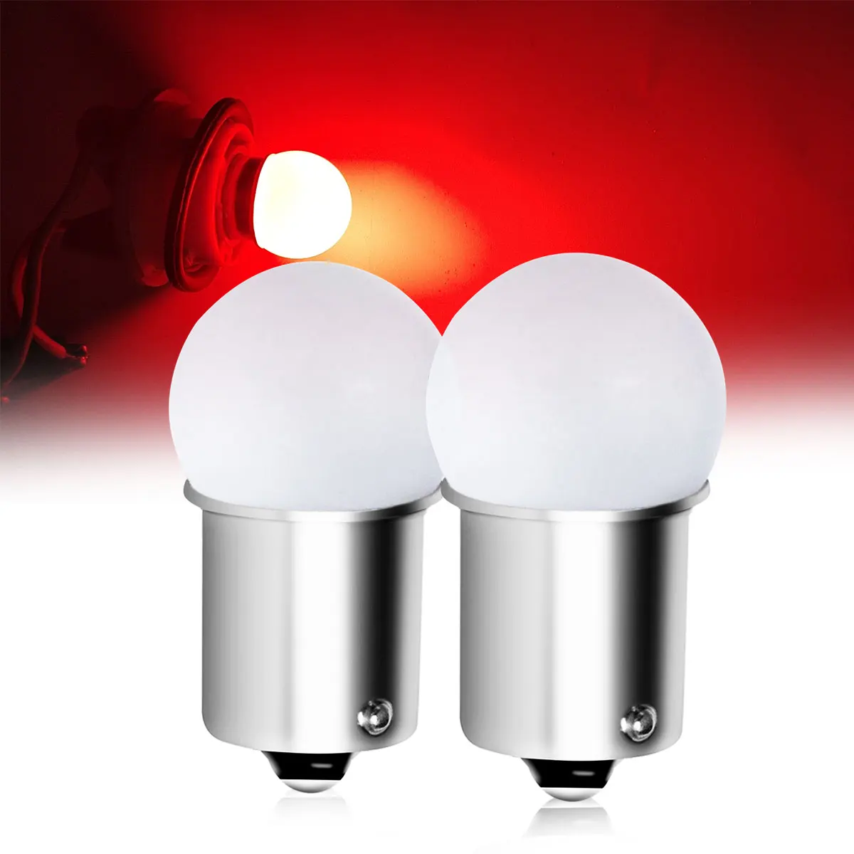 2 Stück Ultra Helle Auto-LED-Blinkerlichter Projektorlinsen-Bremslichter 1156 BA15S P21W G18 S25 1157 BAY15D P21 5W R10W 9456CW