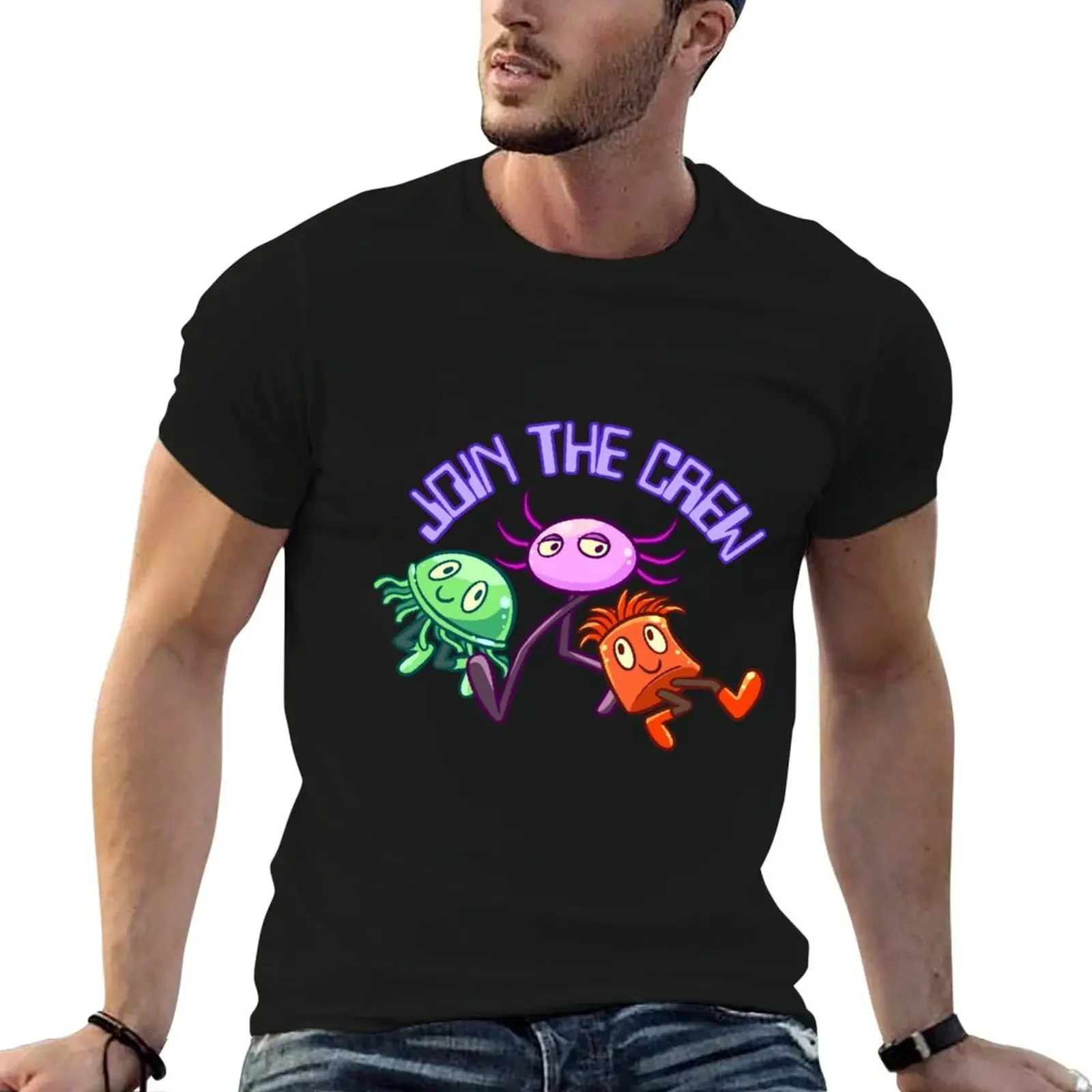 Kinitopet Kinito Pet axolotl Jade Sam stickers magnet T-Shirt plain cotton graphic tees big and tall t shirts for men