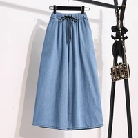 2026 High Waist Loose Fit Wide Leg Jeans Women Plus Size Casual Straight Workwear Trousers Summer Autumn Denim Capri Pants - Image 3