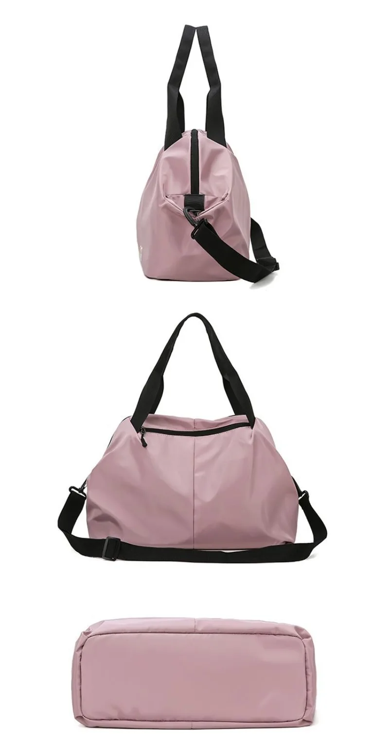 Fotografia 5: Bolsa de treinamento de ioga com separação seca e úmida para exercícios e fitness - versão coreana - Bolsa de viagem leve e compacta para viagens curtas