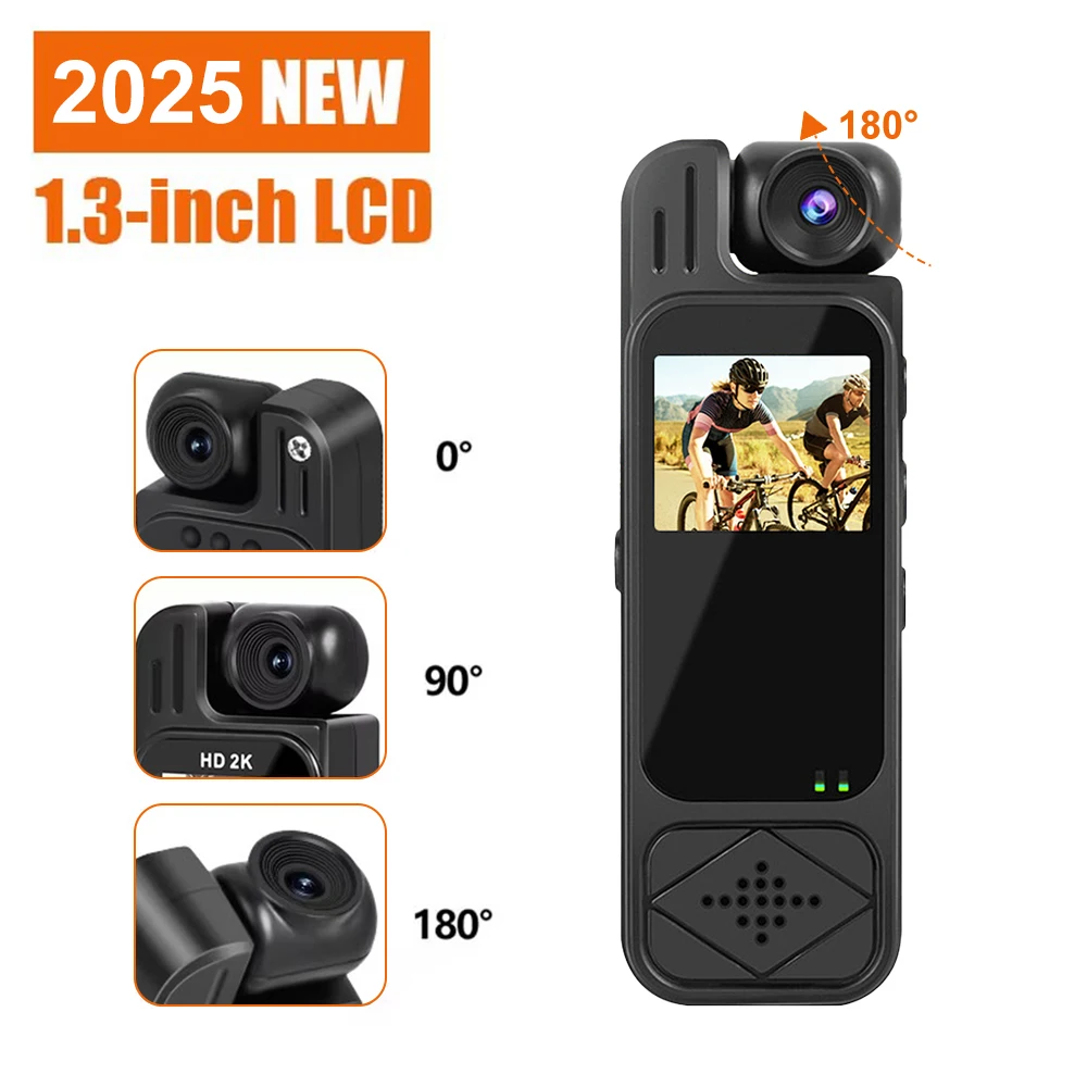 8-128GB Full HD 1080P Mini Body Camera Body Mounted Camera Night Vision Digital Video Recorder 1.3'' Bodycam Worn Police Camera view 3