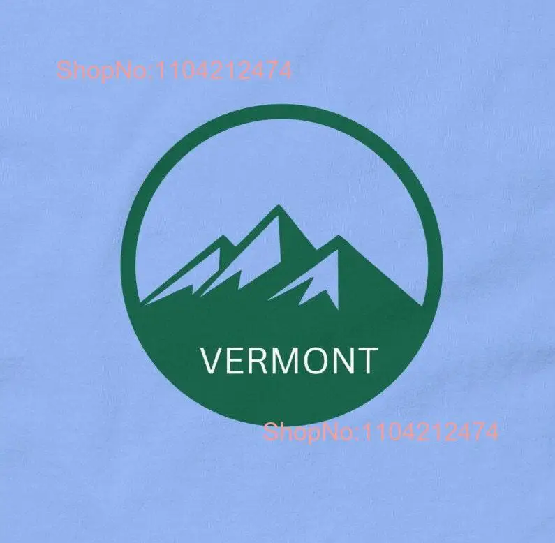 Vermont T Shirt Green Mountain State All Cotton long or short sleeves