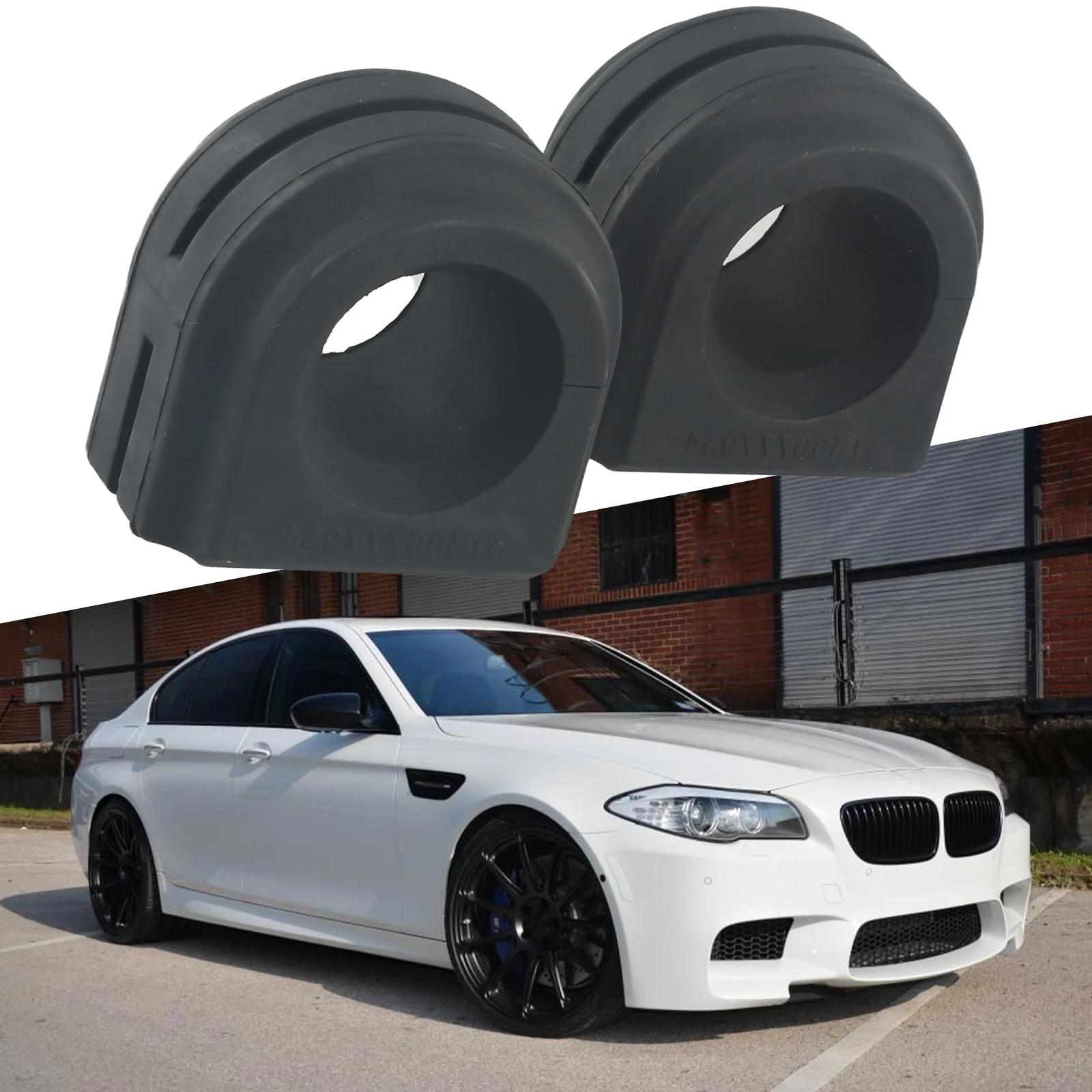 Fit For BMW Sway Bar Bushing Manufacturer Part Number:31356777933 Fit For BMW 5 (F10 Axle Bar Black New 31356777933