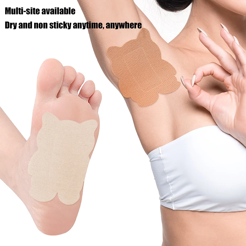 5/10Pcs Bear Armpit Sweat Pads,Cotton Wick Disposable Underarm Sweat-absorbing Stickers,Breathable Invisible Sweatproof