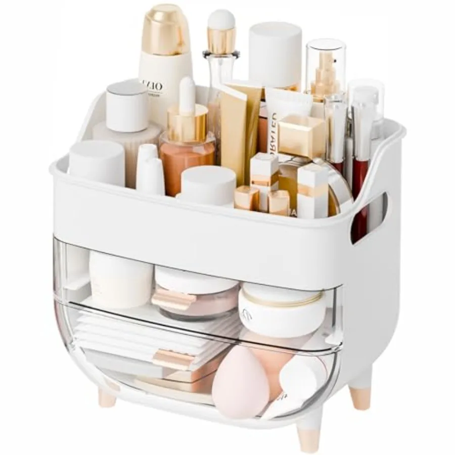 

Make up Organizers for Counter, Vanity and Dresser, Bathroom Makeup Organizer Countertop, arge Makeup Storage Organizer for Hai