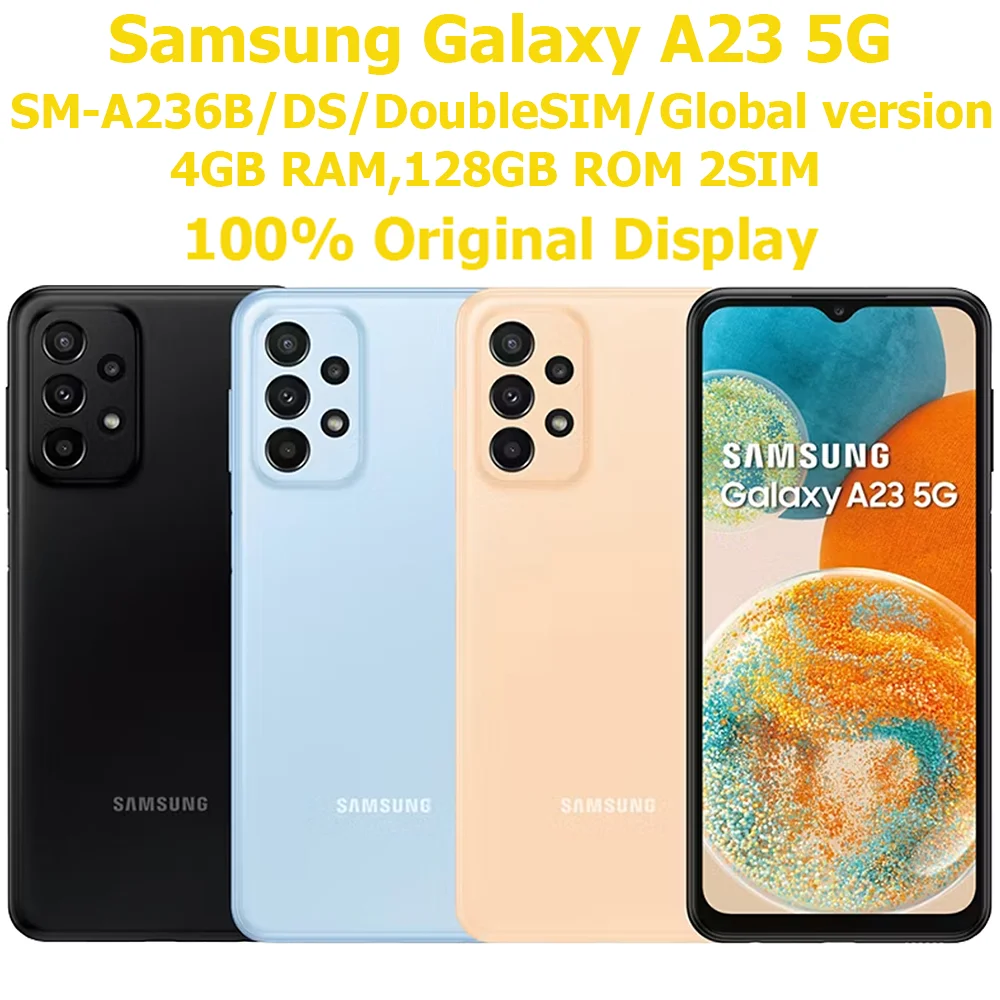Samsung Galaxy A23 5G Smart Android Phone Global Edition 2SIM 6.6-inch 50MP 2SIM Samsung Smartphone 5000mAh NFC Original Unlock