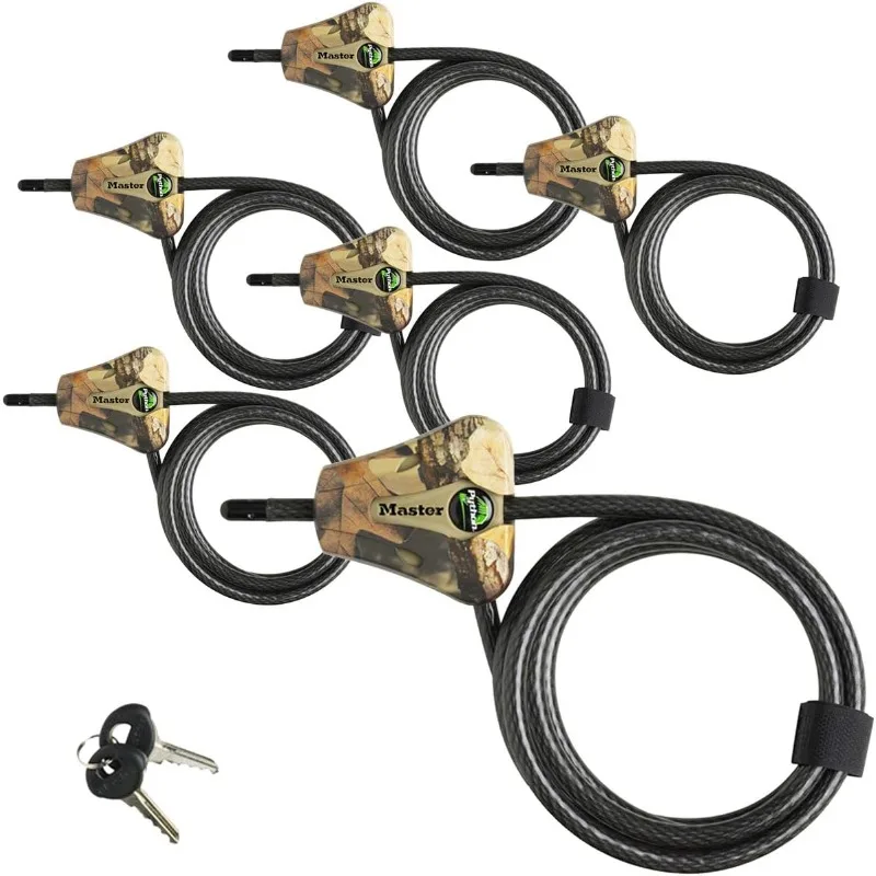 

Lock Python Trail Camera Adjustable Camouflage Cable Locks 8418KA-6 CAMO 6-Pack