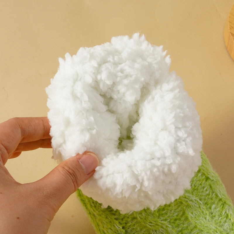 Calzini pantofola antiscivolo in velluto ultra spesso Calzini caldi autunno inverno da donna Nuovo pile corallo per comodi calzini da pavimento per la casa