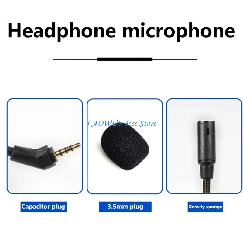

Y8AD Microphones for Theta 7.1 Gamings Headsets Detachable Microphones Boom