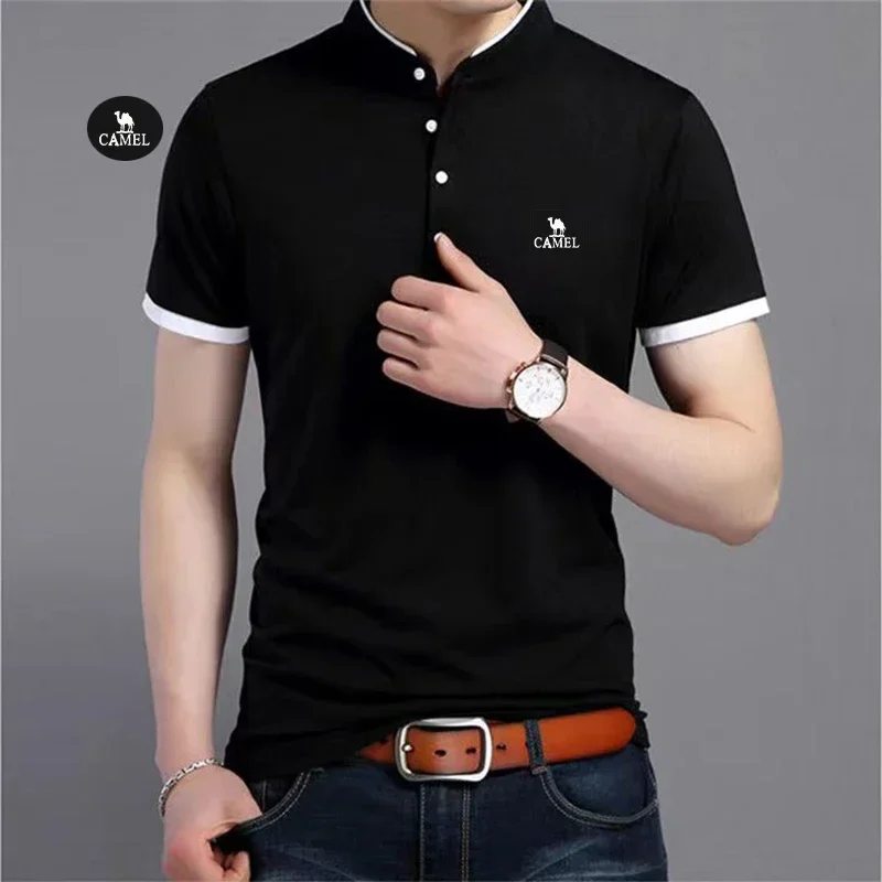 2024 NEW  T-shirts for men Embroidered High Quality Men's t-shirts  Mens polo shirt Shirt male men's clothing short sleeve top