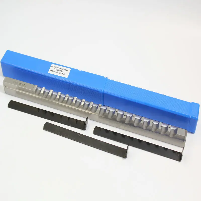 High Speed Steel M2/M35/M42 TiN/TiAlN Coated Push Broach Internal Broaching Tools Keyway 63-67HRC R&F SY008