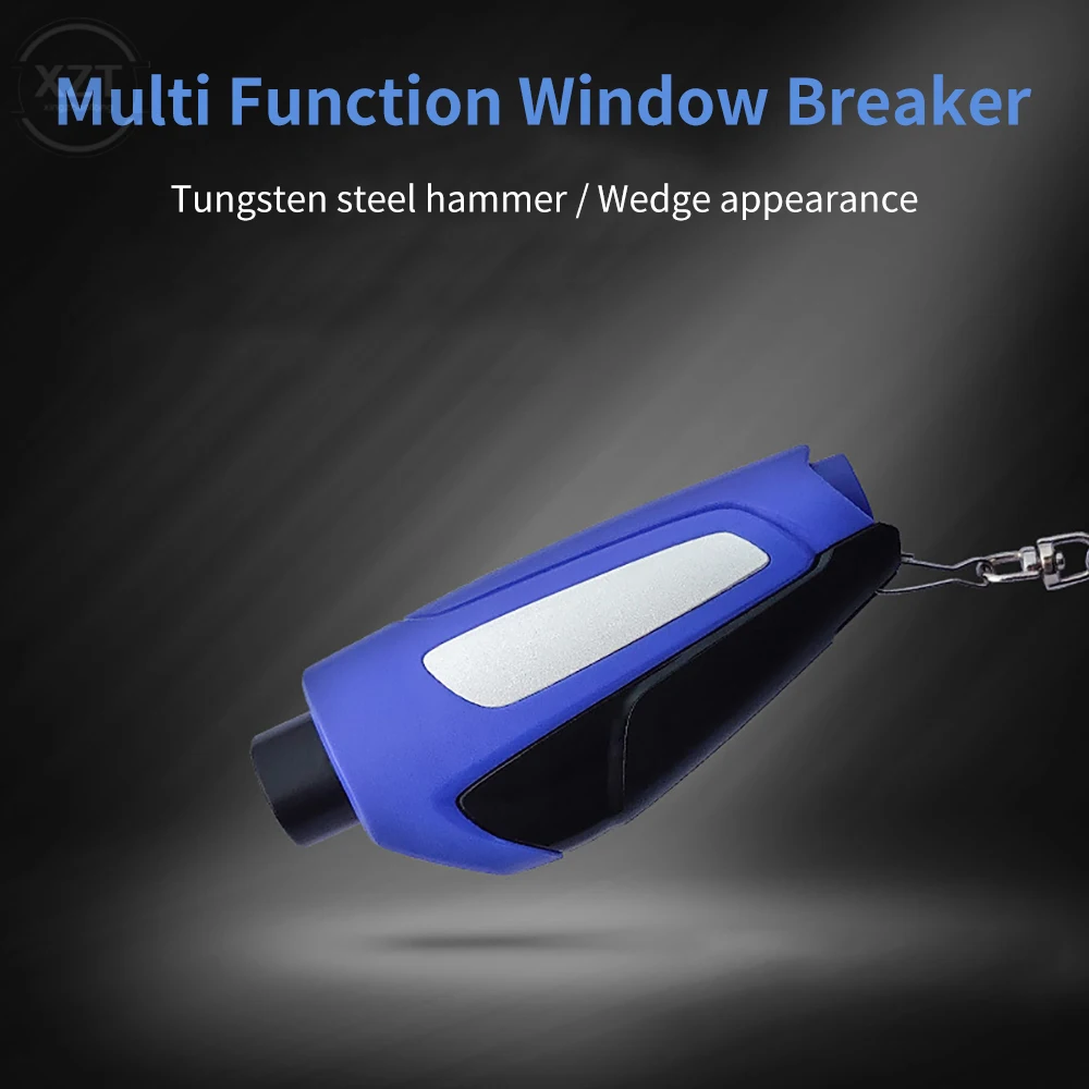 

Portable Car Emergency Hammer Multifunction Security Window Breaker Seat Belt Cutter Keychain Car Life-Saving Escape Rescue Tool