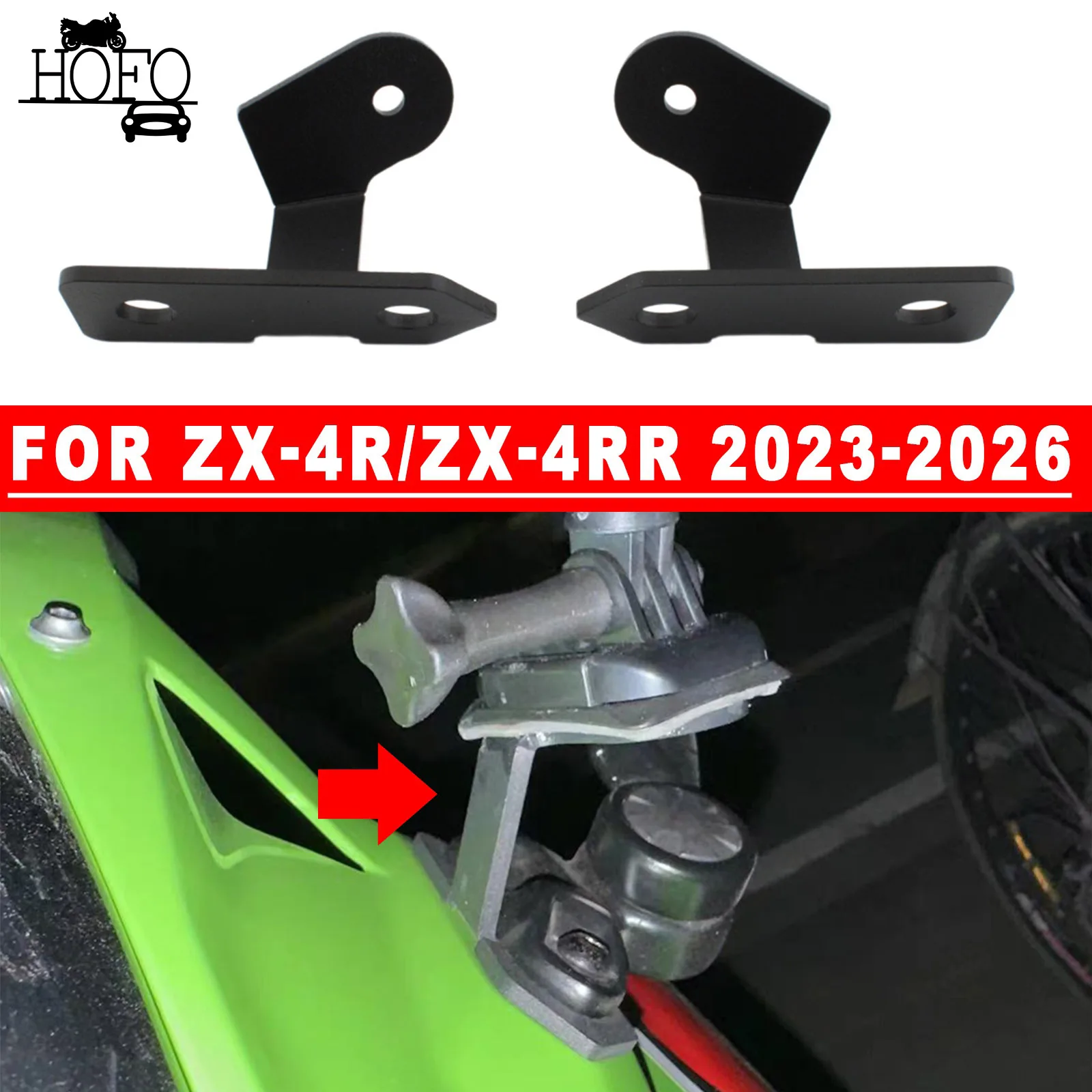 Motorcycles Dash Cam / DVR / Action Camera Bracket For Kawasaki ZX-4R/ZX-4RR 2023-2026