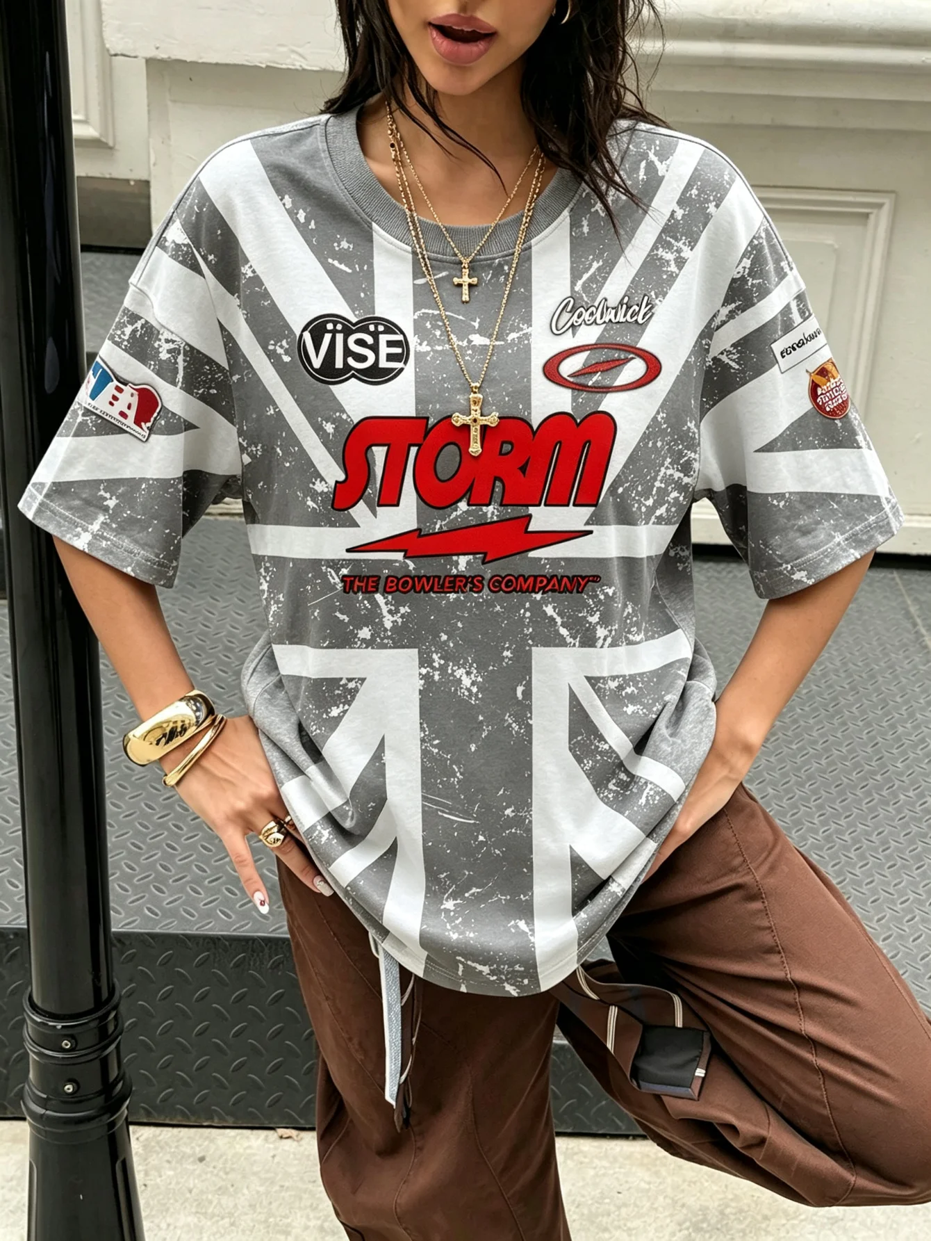 New Men Coolwick Storm Bowling Jersey Black Lightning Logo Short Sleeve Performance T-Shirt Pro Player Fan Fashion Sports Tee