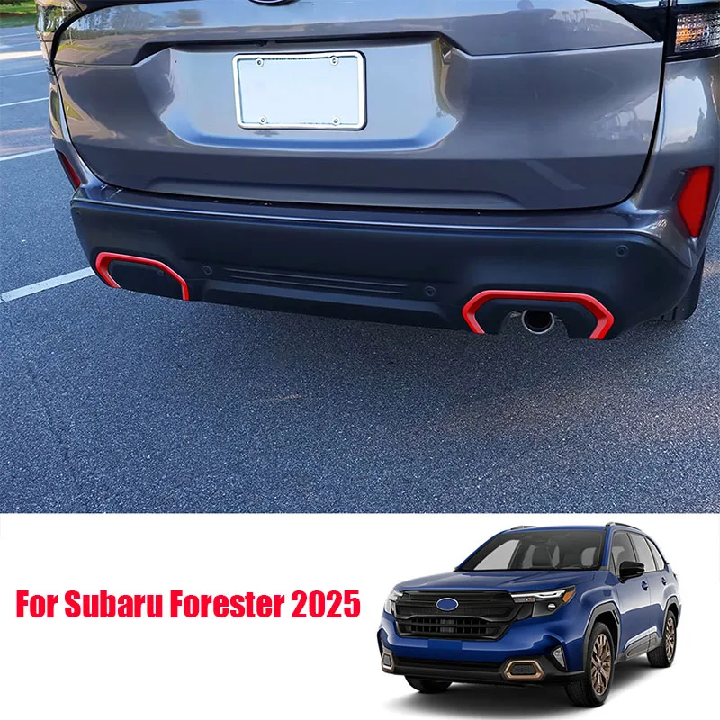 For Subaru Forester 2025 Rear bumper decorative strip ABS material exterior decoration modification part