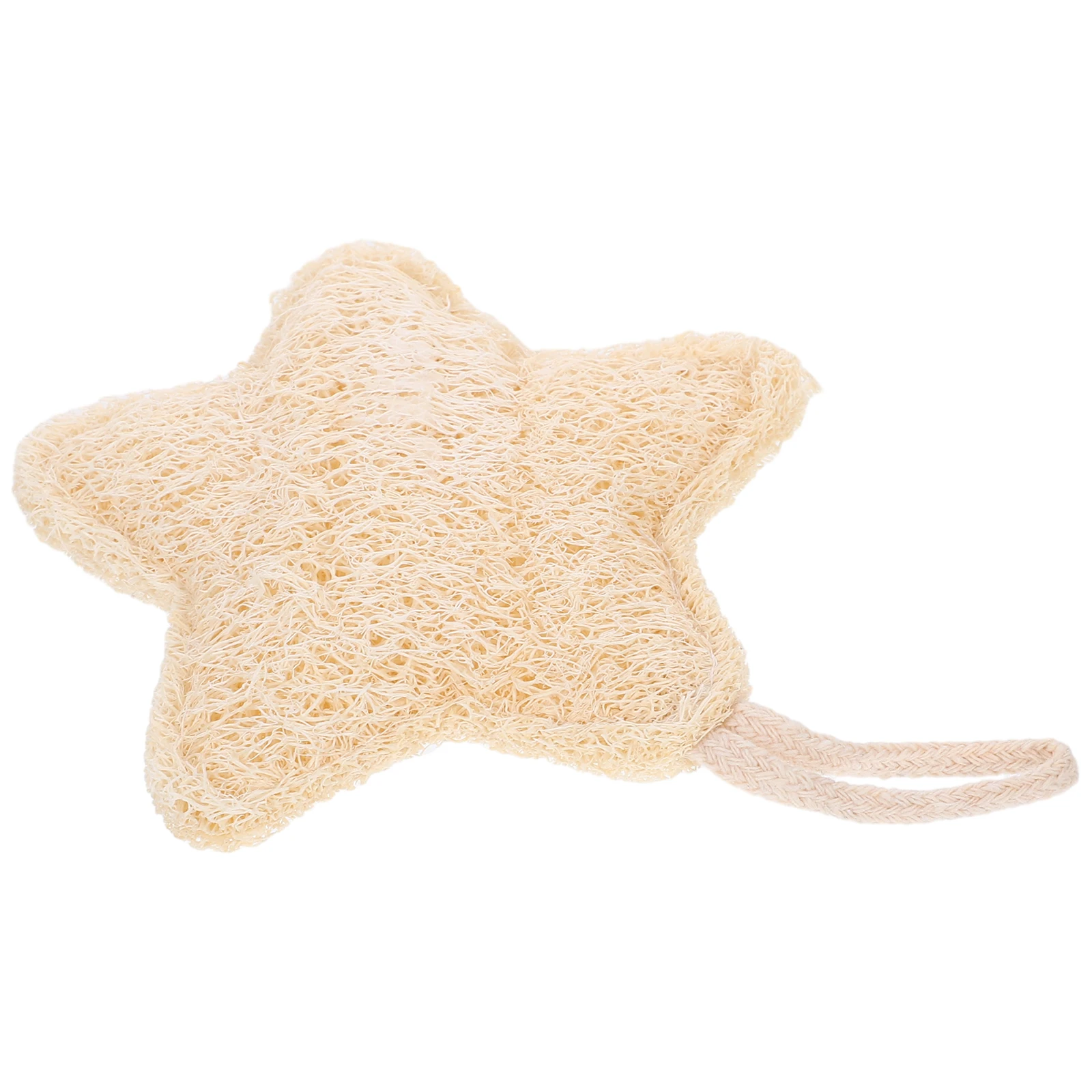 

Loofah Sponge Body Scrubber Natural Bath Shower Exfoliating Sponge Gentle Massage Bathroom Soap Holder Star Shape Brush Reusable