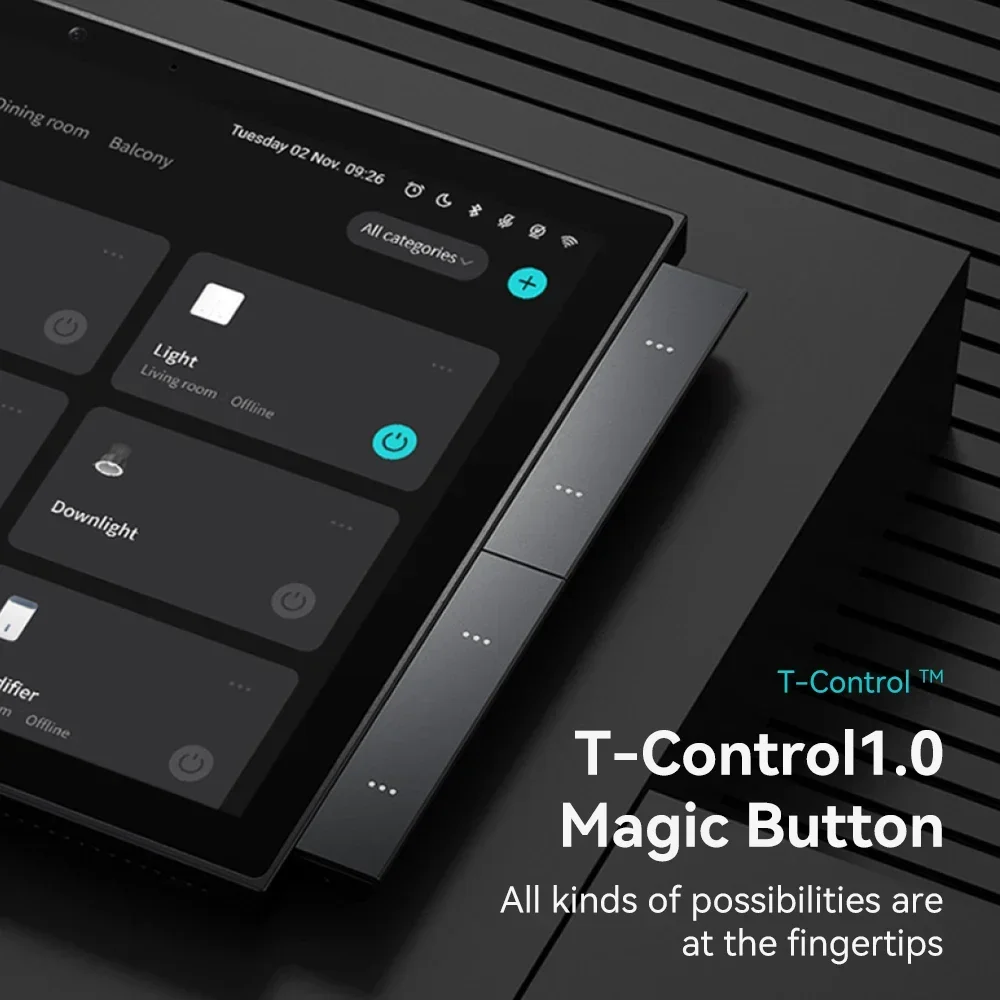 2025 New Arriving Tuya Smart Switch 10 Inch Tuya Smart Home Zigbee Gateway Scene Control Panel Support Eight Country Languages