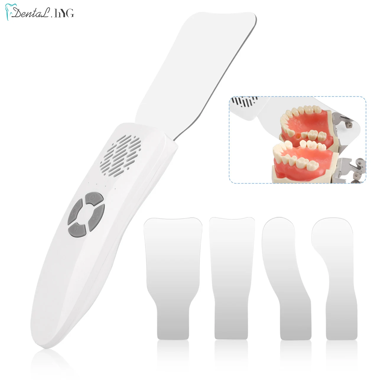 Dental Anti-Fog Mirrors Set Mirror With LED Light Orthodontic Reflectors Fog Free Intraoral Photography Stainless Steel Dentist