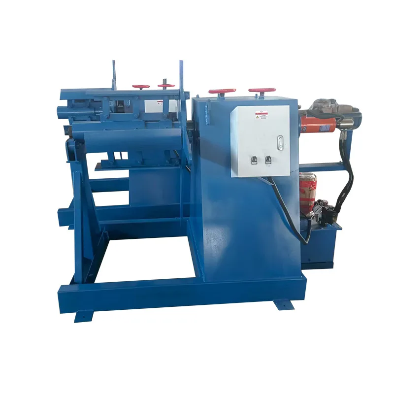 Hydraulic uncoiler equipment, discharge rack, steel plate feeder, tile press