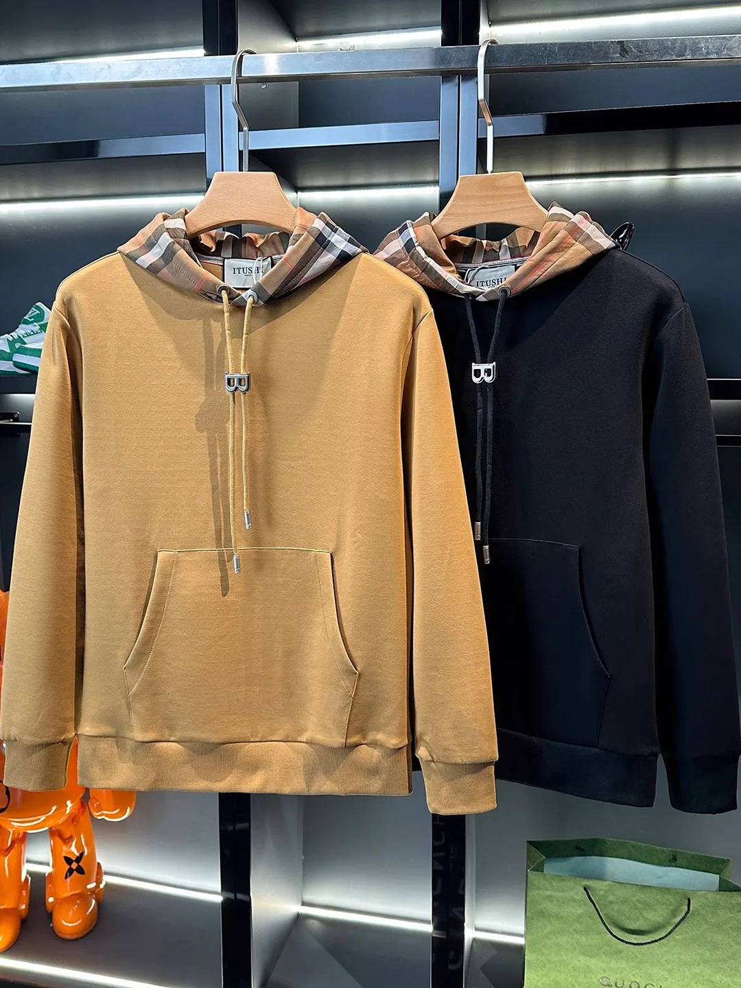 

Мужская толстовка с капюшоном, повседневная, оверсайз, весна-осень-зима, модная брендовая длинная молния, длинная термостойкая хлопковая...