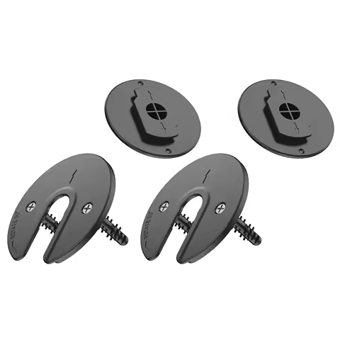 2pcs Universal Tablet Wall Mount Adjustable 90 Degrees Rotating Laptop Router Holder Fit ForIMac /Kindle/e-Reader Bracket