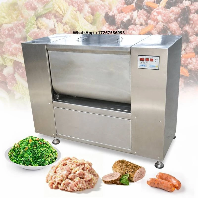 40l Price Automatic Electric 90l 20lt Double Axis Machine Vertical 200kg Double-axle 50 Litres Meat Mixer for Chorizo
