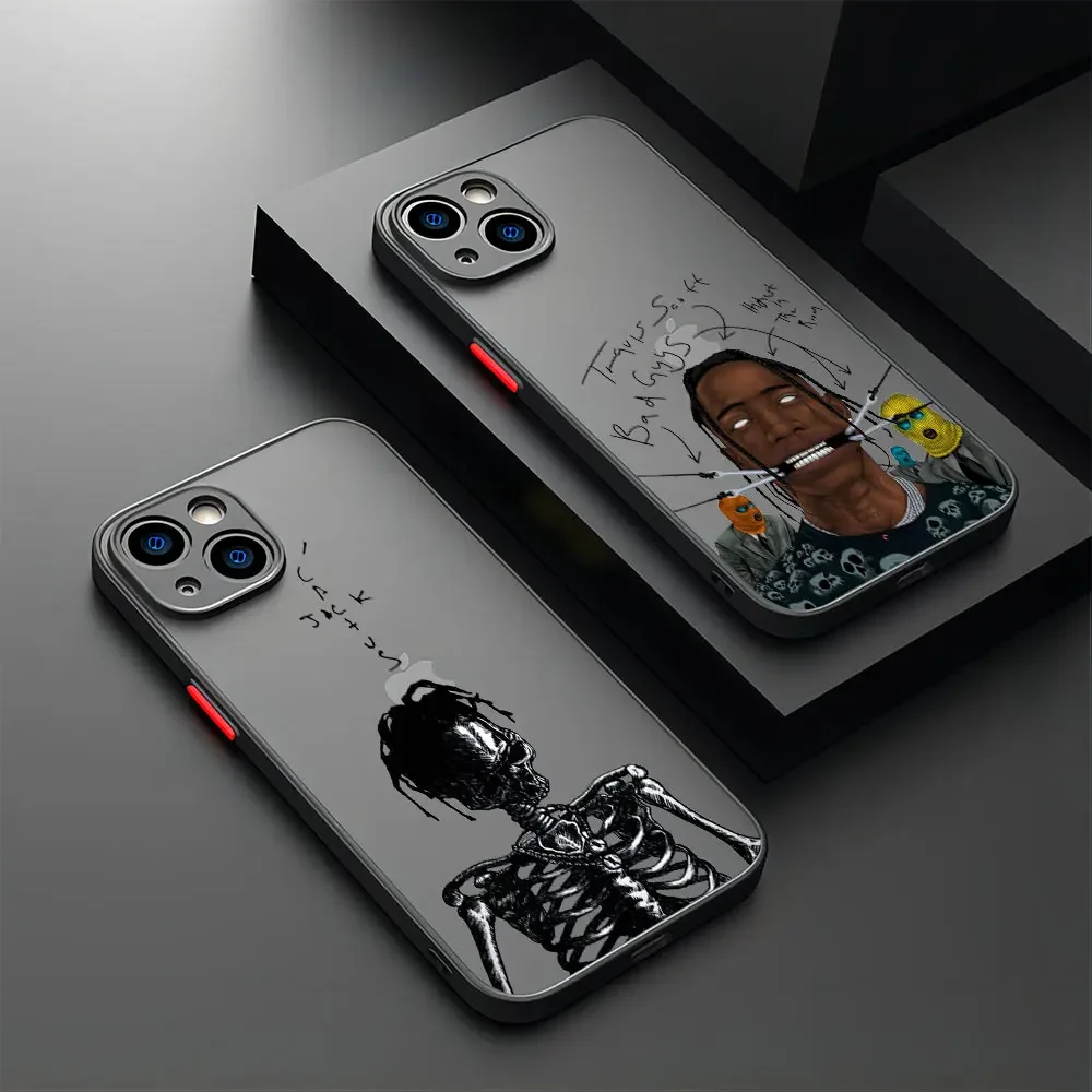 HOT Hip-hop Rapper Travis Scott Popular Worldwide Cool For iPhone Case 16 15 14 13 12 11 Pro XR XS Max 7 8 Plus Phone Y2K Cover