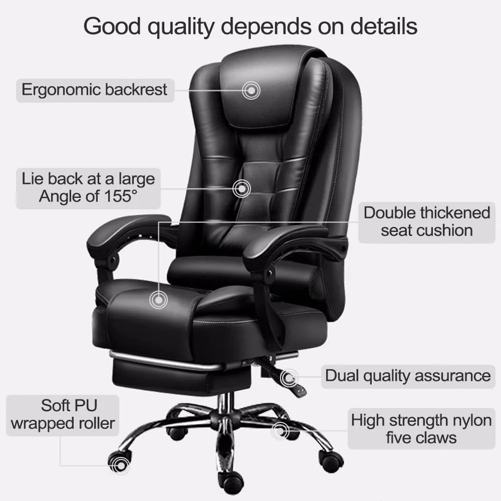 Home Computer Chairs, Office Gaming Chairs Big and Tall Chair Back Support Ergonomic High Back Managerial Executive,Office Chair