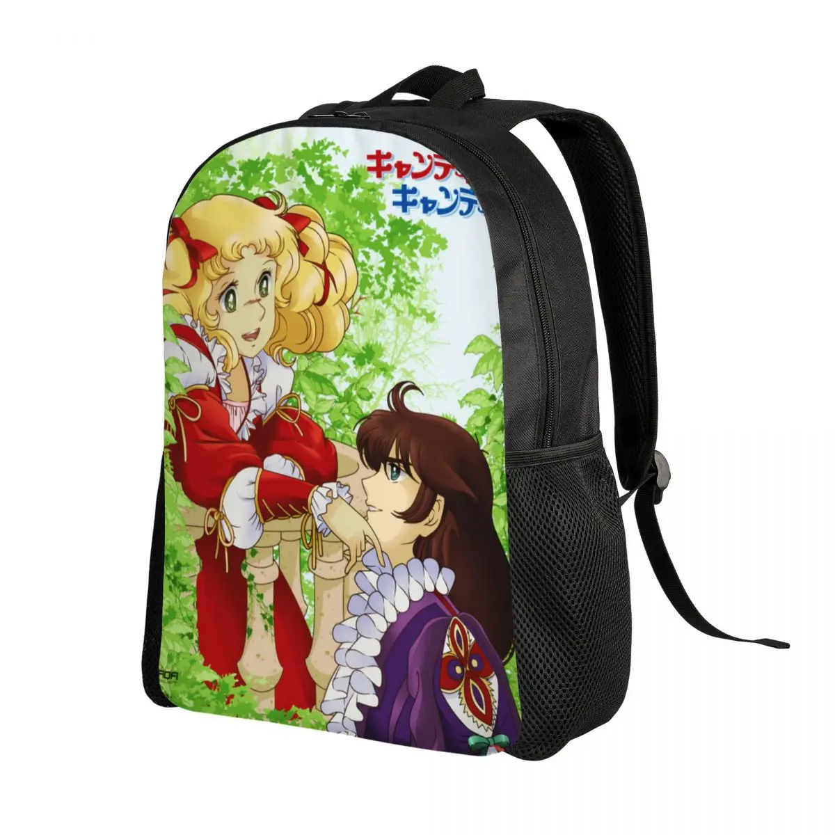 Saco impermeável Manga Cartoon Girl, Mochilas Candy Candy Candy, Escola universitária Anime Printing Bookbag, Homens e mulheres