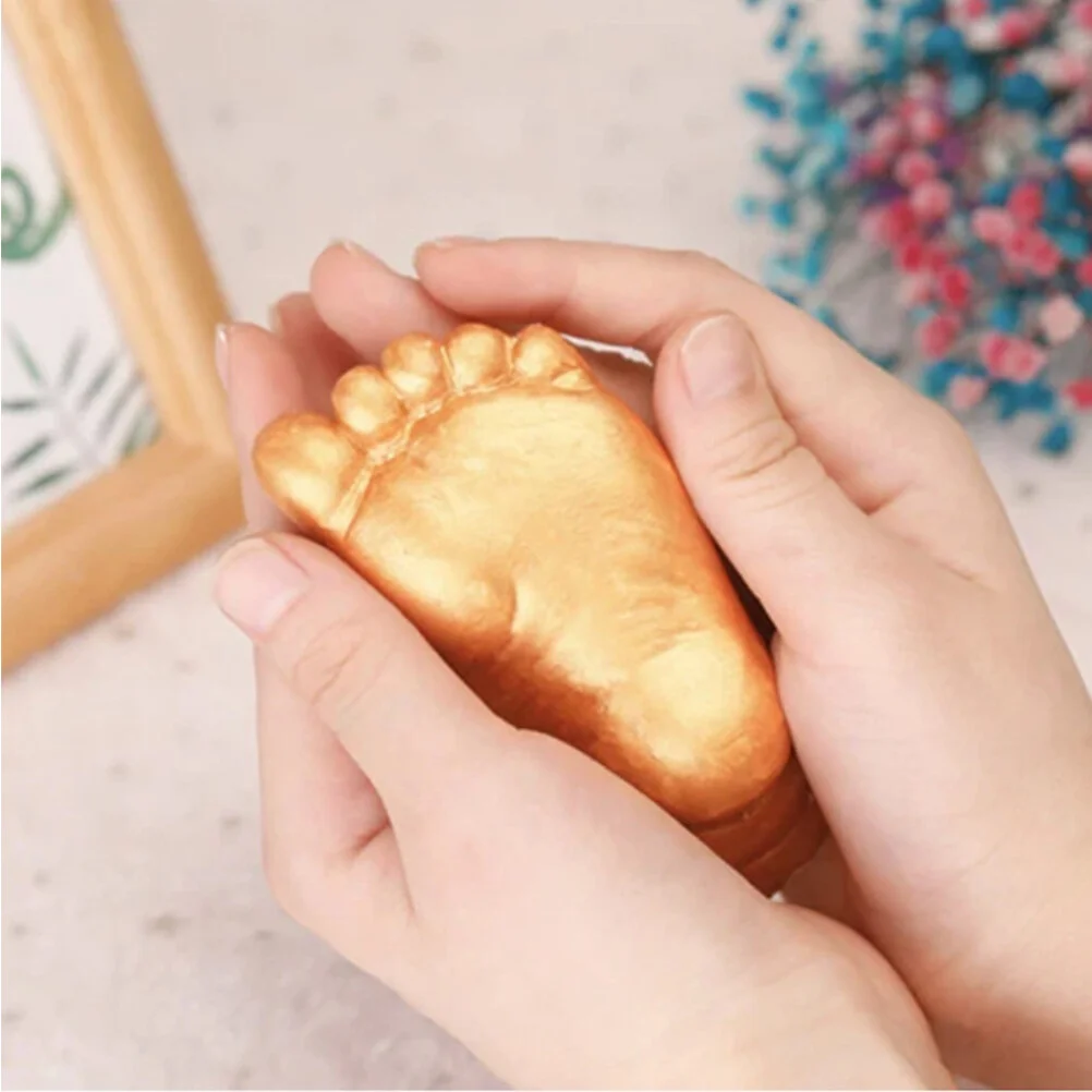 Baby Hand Casting Kit Statue Hand Casting Molding Kit Baby Suits Kids Manual Keepsake Plaster Foot Mud Supplies Child Handprint