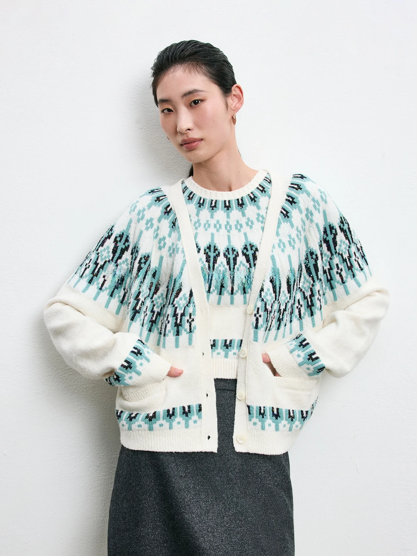 

Вязаный жилет CHANDOOIVY в винтажном стиле из органического хлопка с бахромой и цветочным узором, дизайн в итальянском стиле