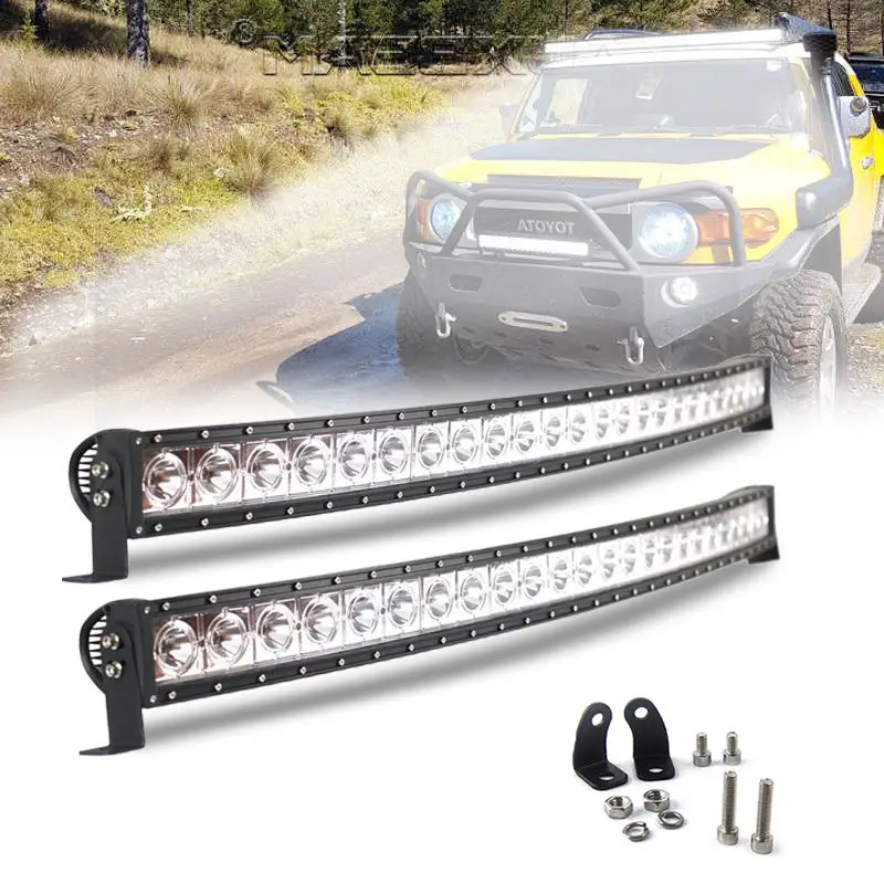 NEW offroad truckighting curved  ramp  car rgb aluminum led lights bars