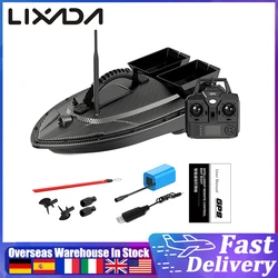 RC Bait Boat 500 Meters GPS 40 Point Positioning 2 Hoppers 1.5KG Automatic Return Searchlight for Nighttime Fishing Bait Boat