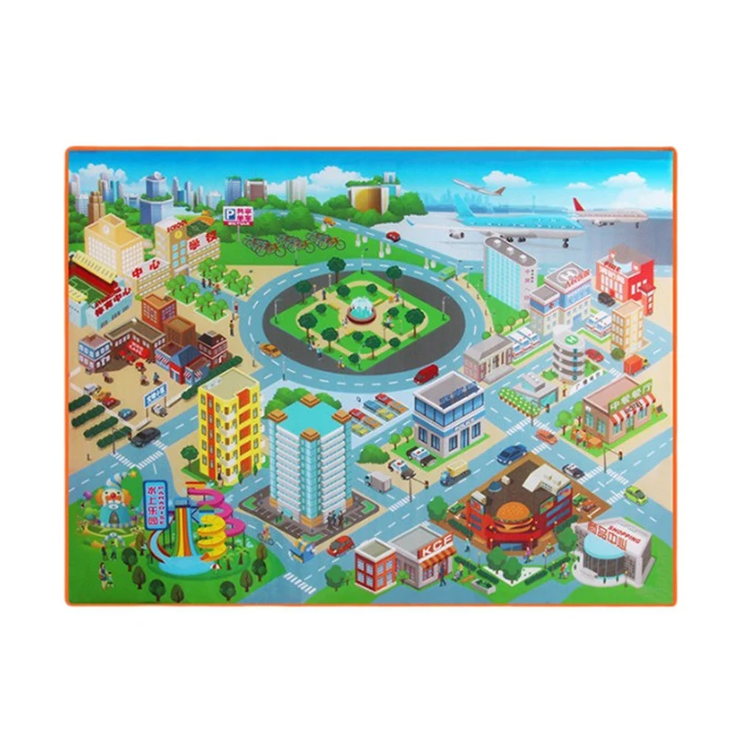 

WOWFU-Baby Kids Play Mat Floor Mat Child Activity Soft Gym Crawl Creeping Blanket