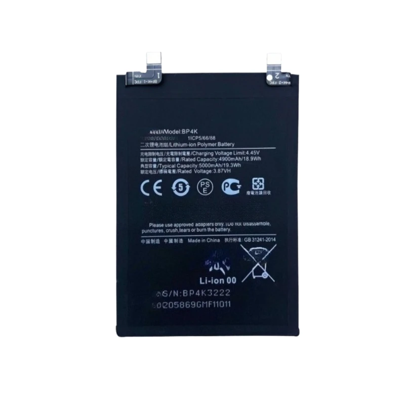 New Replacement Mobile Phone Battery BP4K 4.45V 4900mAh For Xiaomi Redmi Note 12 Pro Note12 Pro/Redmi Note 12T/Poco X5 Pro X5Pro