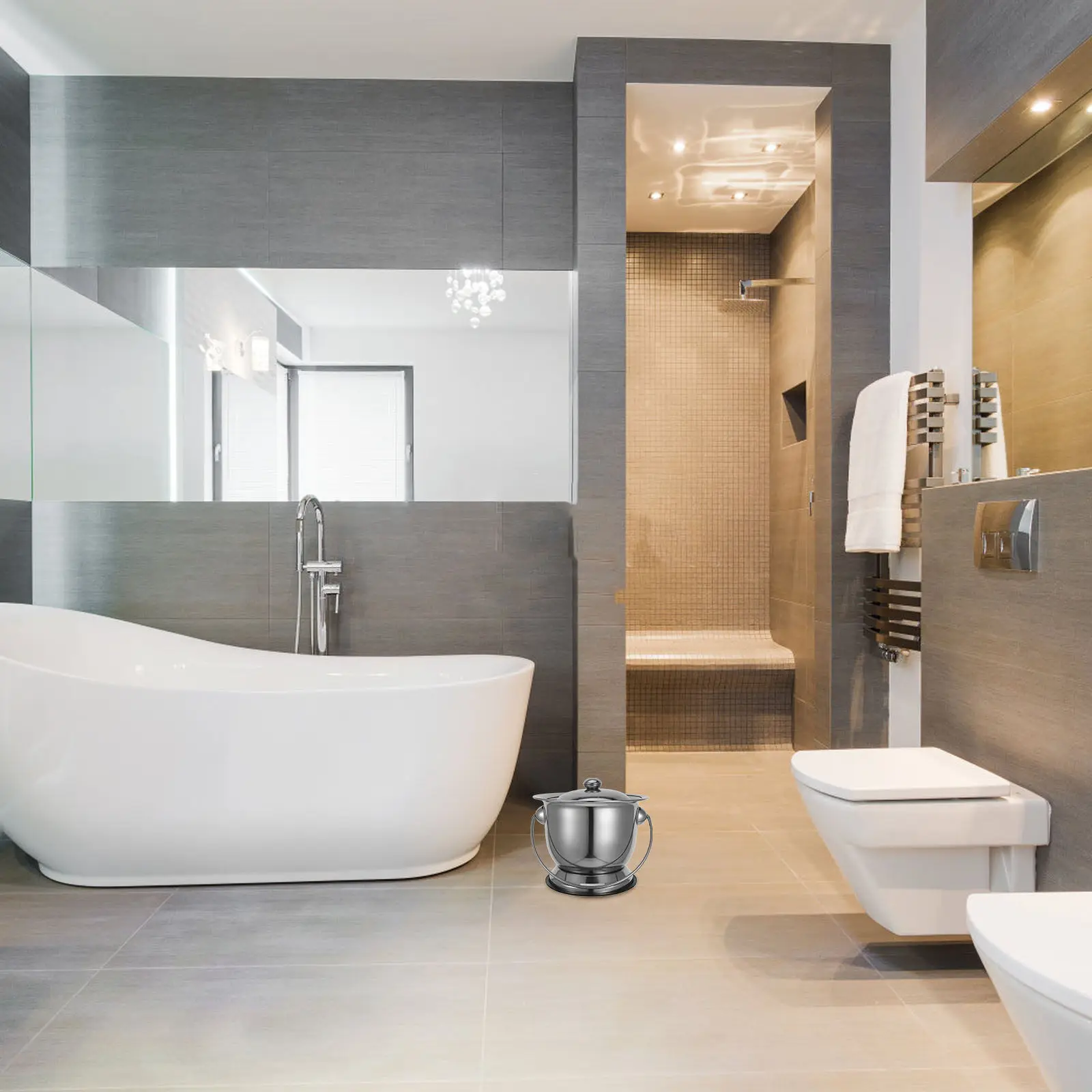 

Портативный прикроватный горшок из нержавеющей стали с крышкой для сбора мочи и срыгиваний, для взрослых, пожилых людей, беременных женщин, для домашнего использования