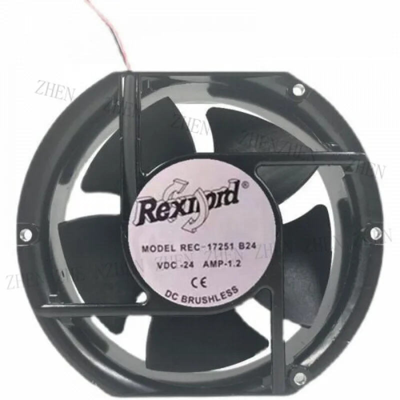 

Y Новый для оригинального Rec-17251b24 17251 17 см высокотемпературный металлический охлаждающий вентилятор 24 В 1,2 А