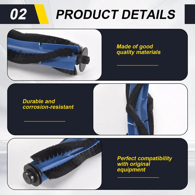 Replacement Parts Roller Brush Compatible for RoboVac 11S,RoboVac 30,RoboVac 15C Robotic Vacuum Cleaner Accessories