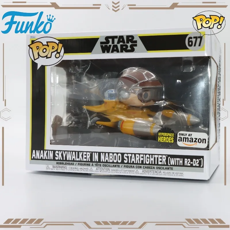 

FUNKO POP Original STAR WARS ANAKIN SKYWALKER IN NABOO STARFIGHTER Action Figure Toys for Boys Girls Gift Collectible Model