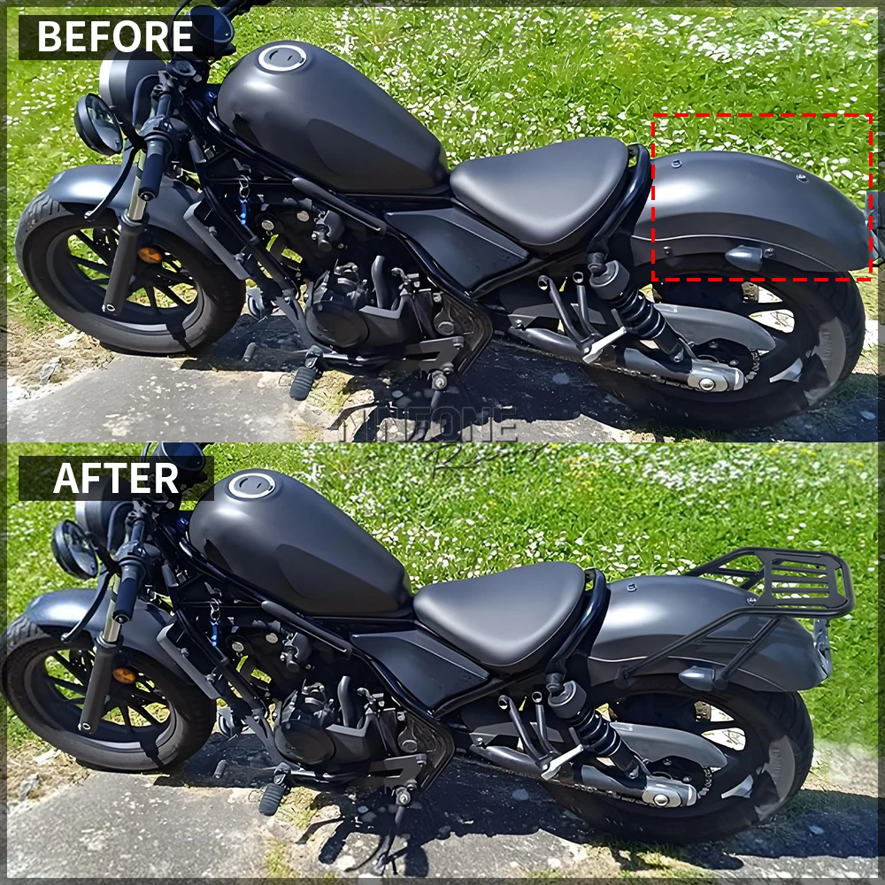 For Honda Rebel CMX 300 500 CMX250 CMX300 CMX500 2017-2025 Motorcycle Rear Carrier Carrier Luggage Rack Rear Rack Accessories