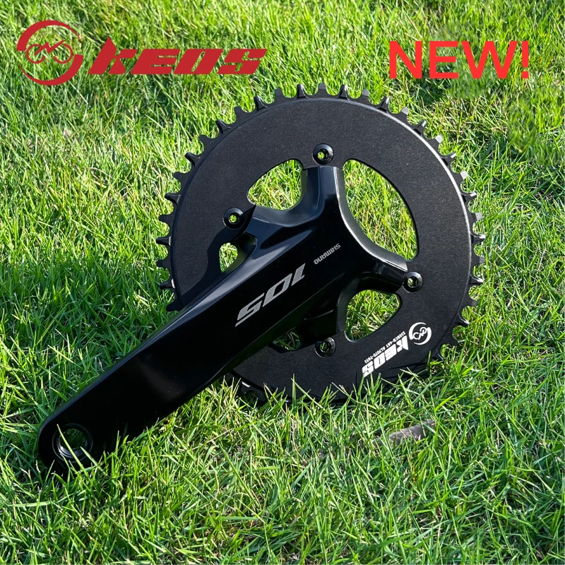 KEOS 110BCD 4-Bolt الراقية قرص مغلق 44T-56T الطريق دراجة العمود المرفقي قرص مغلق مناسبة لSHIMANO R7000 R8000 R9100 #2