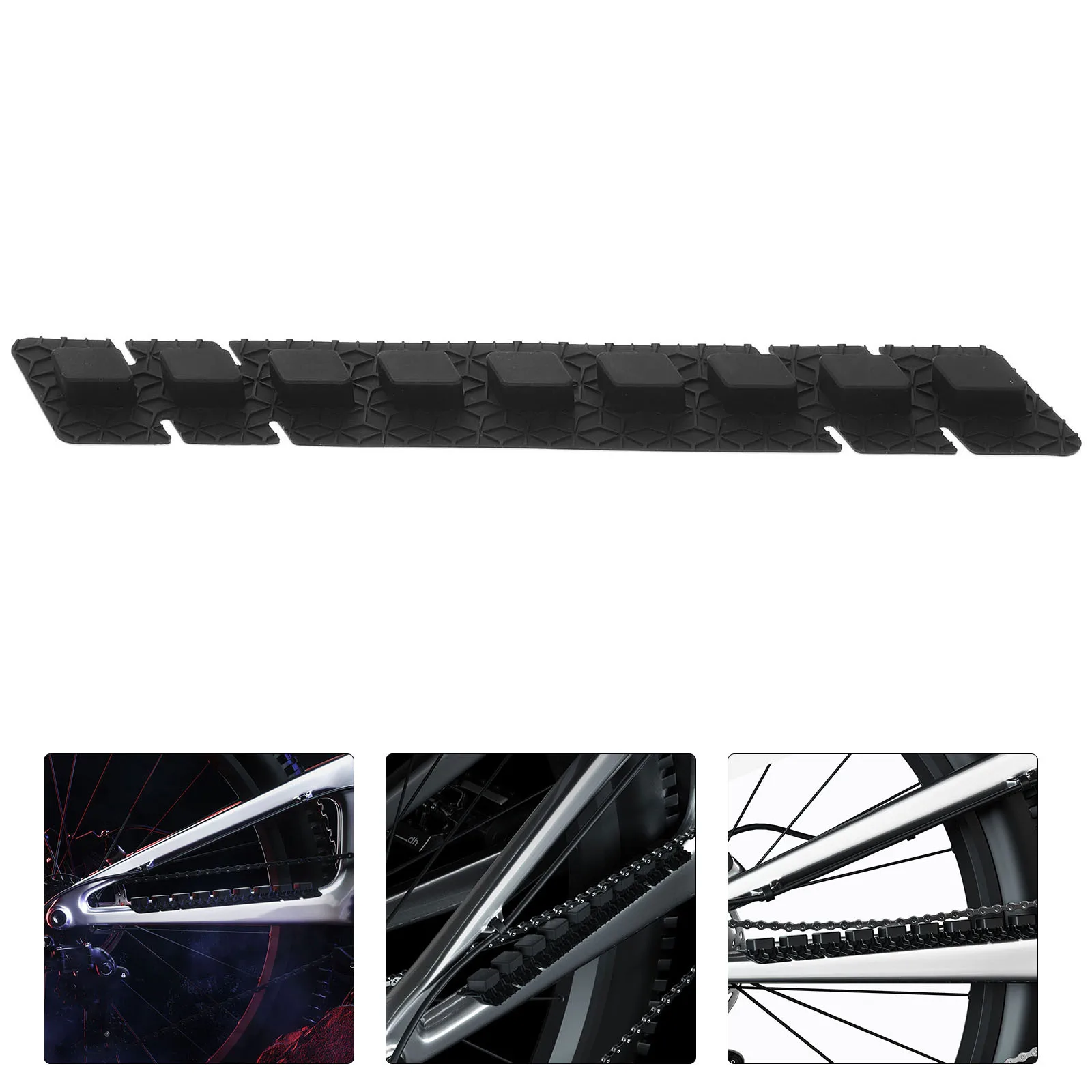إطار سلسلة الدراجة، غطاء حماية قوي من السيليكون لسلسلة الدراجة على الطرق الجبلية، واقي سلسلة الدراجات القابل للطي #1